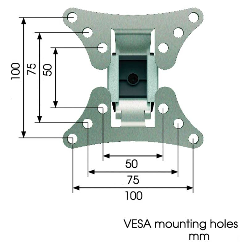 Vogel´s WALL 1020 TV-Wandhalterung silber