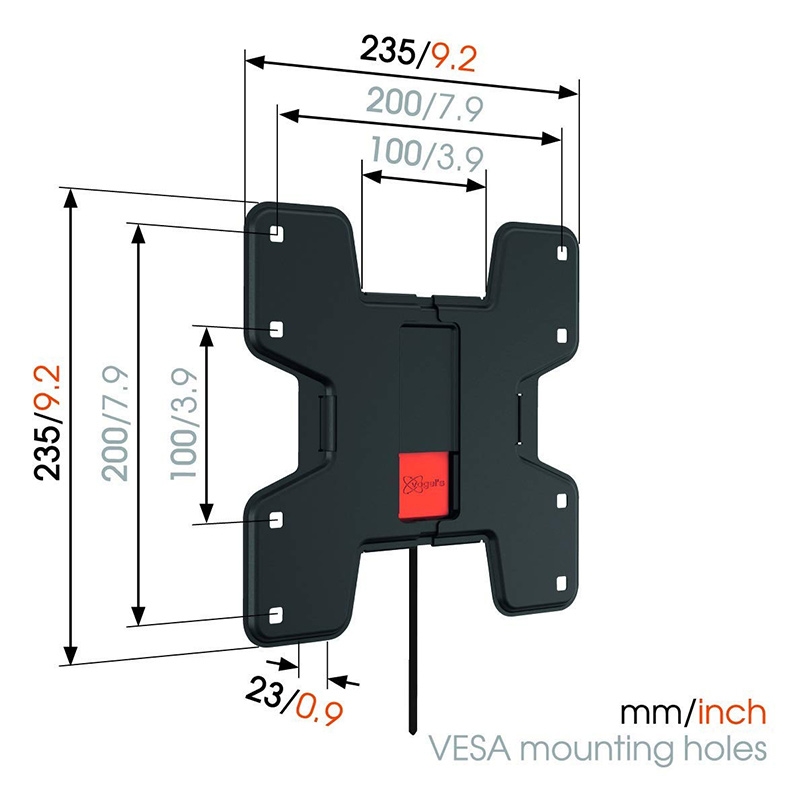 Vogel's WALL 3105 TV-Wandhalterung für 48-104 cm (19-40 Zoll) Fernseher schwarz