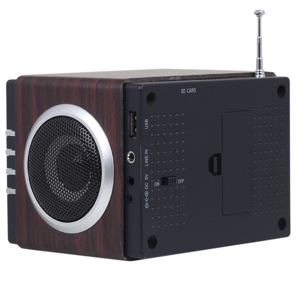 August MB 300 Radiowecker-MP3 Player / Stereoanlage braun-schwarz