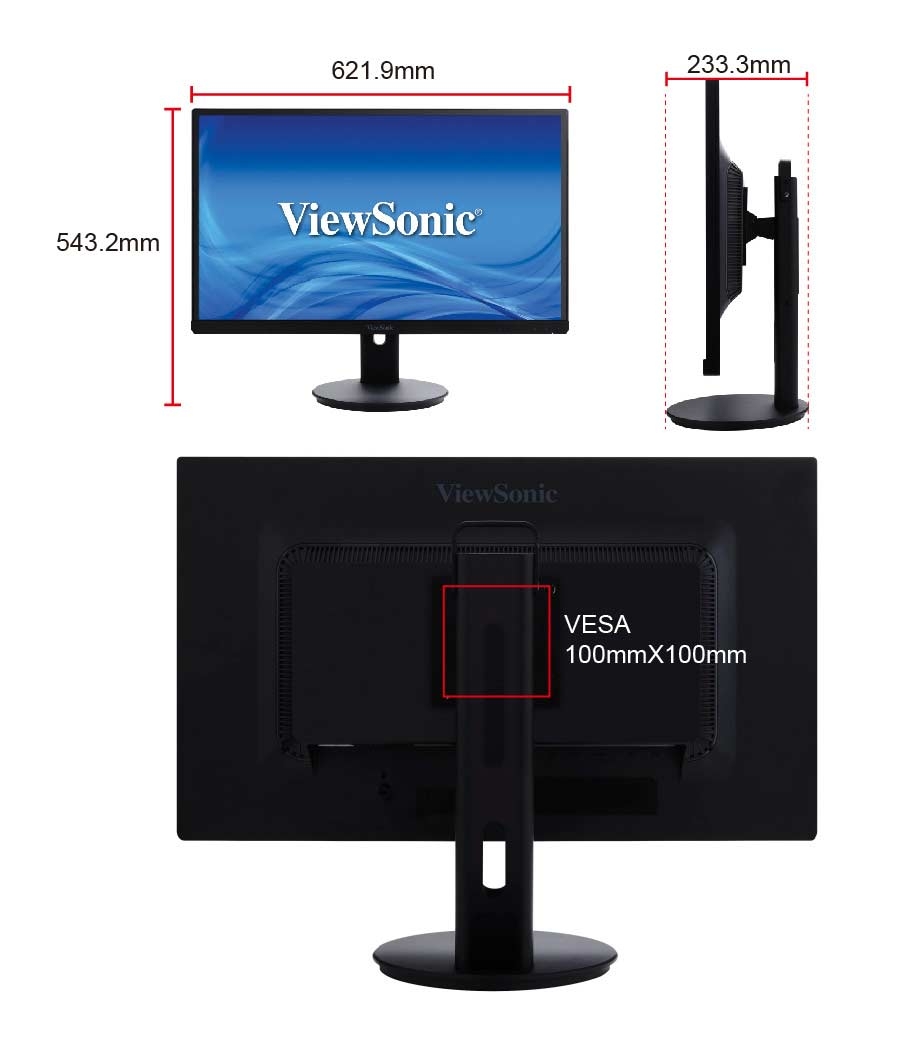 Viewsonic VG2753 68,6 cm (27 Zoll) Full-HD Business Monitor