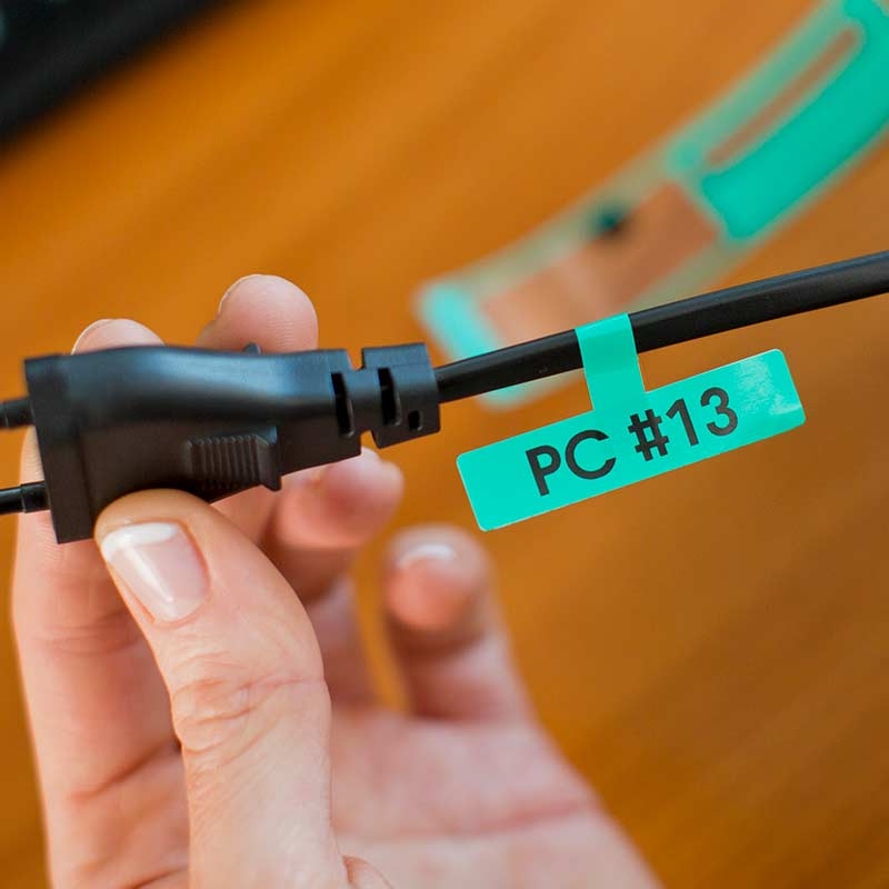 Brother FLe-7511 P-touch Schriftbandkassette schwarz auf grün