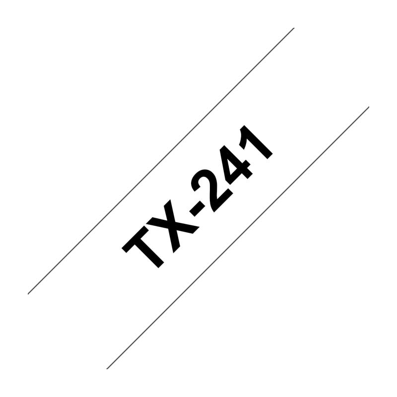 Brother TX-241 Schriftband P-touch schwarz auf weiss 18mm