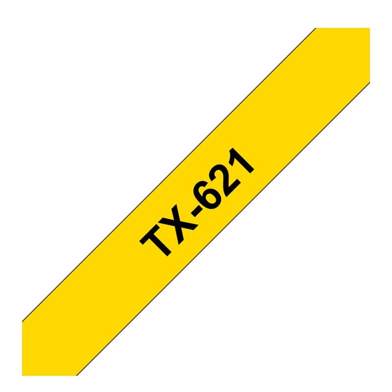 Brother TX-621 Schriftband P-touch schwarz auf gelb 9mm