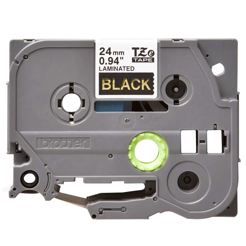 Brother TZe-354 Schriftband P-touch gold auf schwarz 24mm