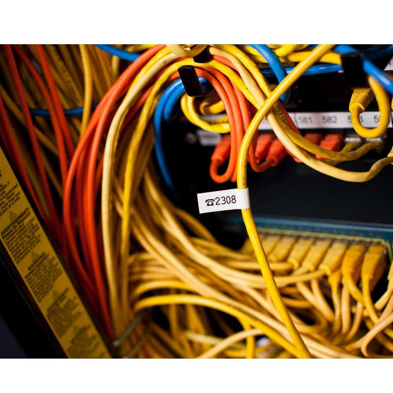 Brother TZe-FX211 Schriftband P-touch flexibel schwarz auf weiß 6 mm