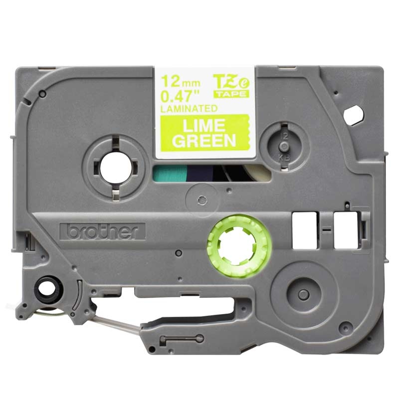 Brother TZe-MQG35 Schriftband weiß auf apfelgrün 12mm