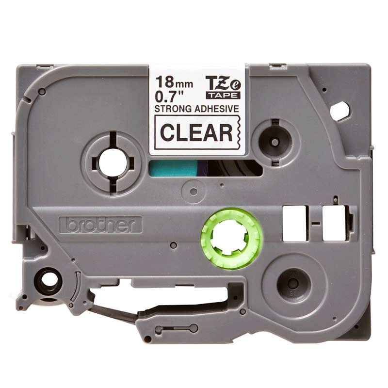 Brother TZe-S141 Schriftband schwarz auf transparent extra stark klebend 18mm