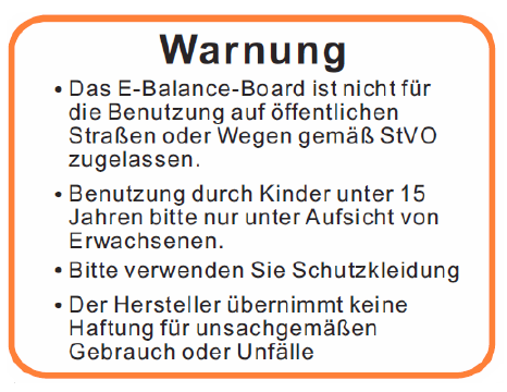 Denver DBO-6550 Balance Scooter/Board weiss Vorführgerät mit Gebrauchsspuren