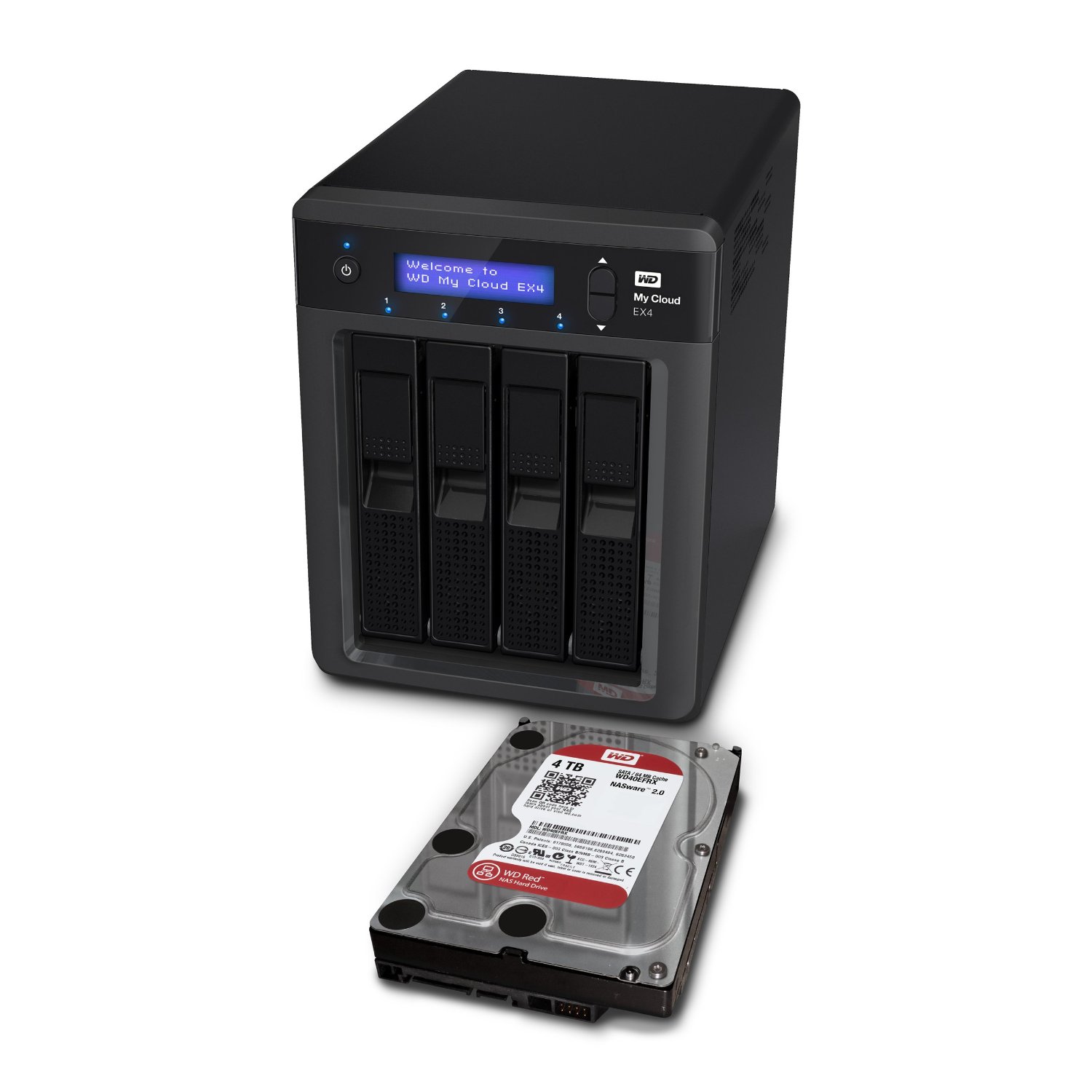 Western Digital My Cloud EX4 8TB (4x2TB) 4 Bay Nas-System