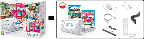 Nintendo WII U Basic-Pack + WII Party U & Nintendo Land