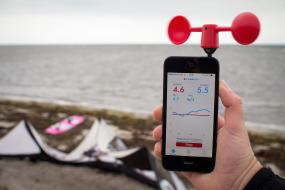 Vaavud Smartphone Mjolnir Windmesser weiß