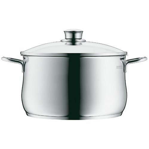 WMF Kochtopf hoch Ø 16 cm ca. 2l Diadem Plus Schüttrand Glasdeckel Cromargan® Edelstahl poliert induktionsgeeignet spülmaschinengeeignet Ausstellungsgerät